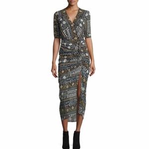 VERONICA BEARD Perla Short Sleeve Print Dress 2